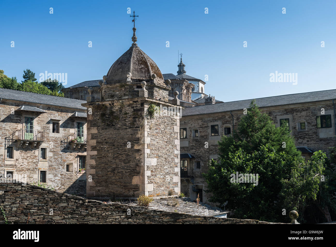 Monastery in Samos, Spain Stock Photo Alamy