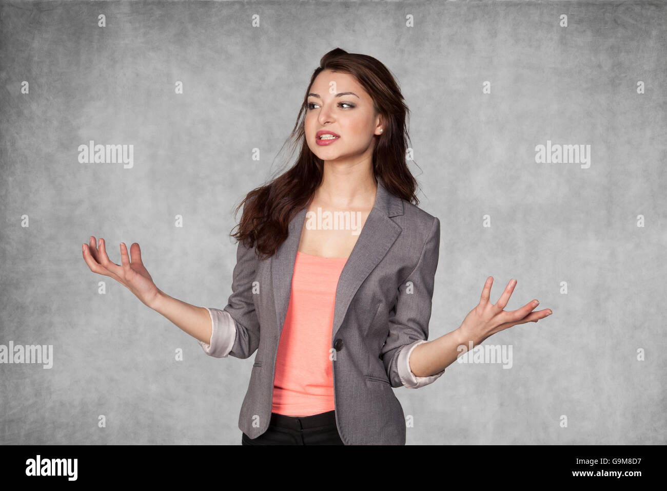 surprised business woman Stock Photo - Alamy