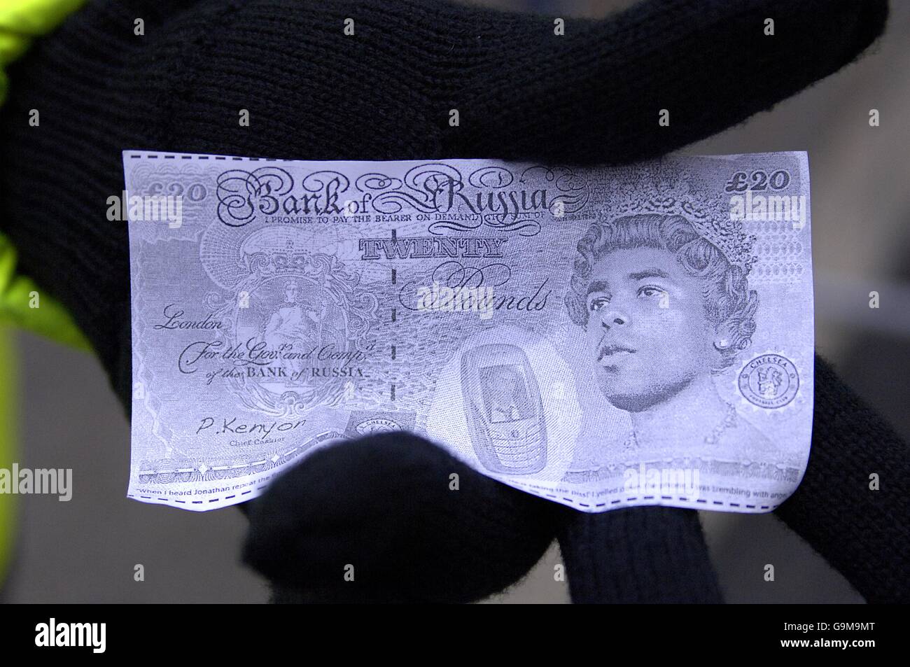 An ashley cole bank note brought by an arsenal fan hi-res stock ...
