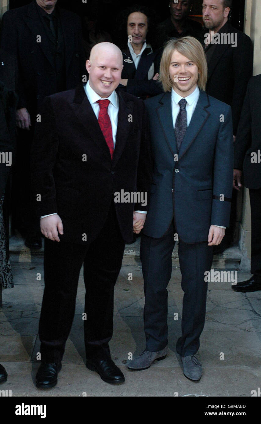 Matt Lucas and Kevin McGee Civil Ceremony - London Stock Photo - Alamy