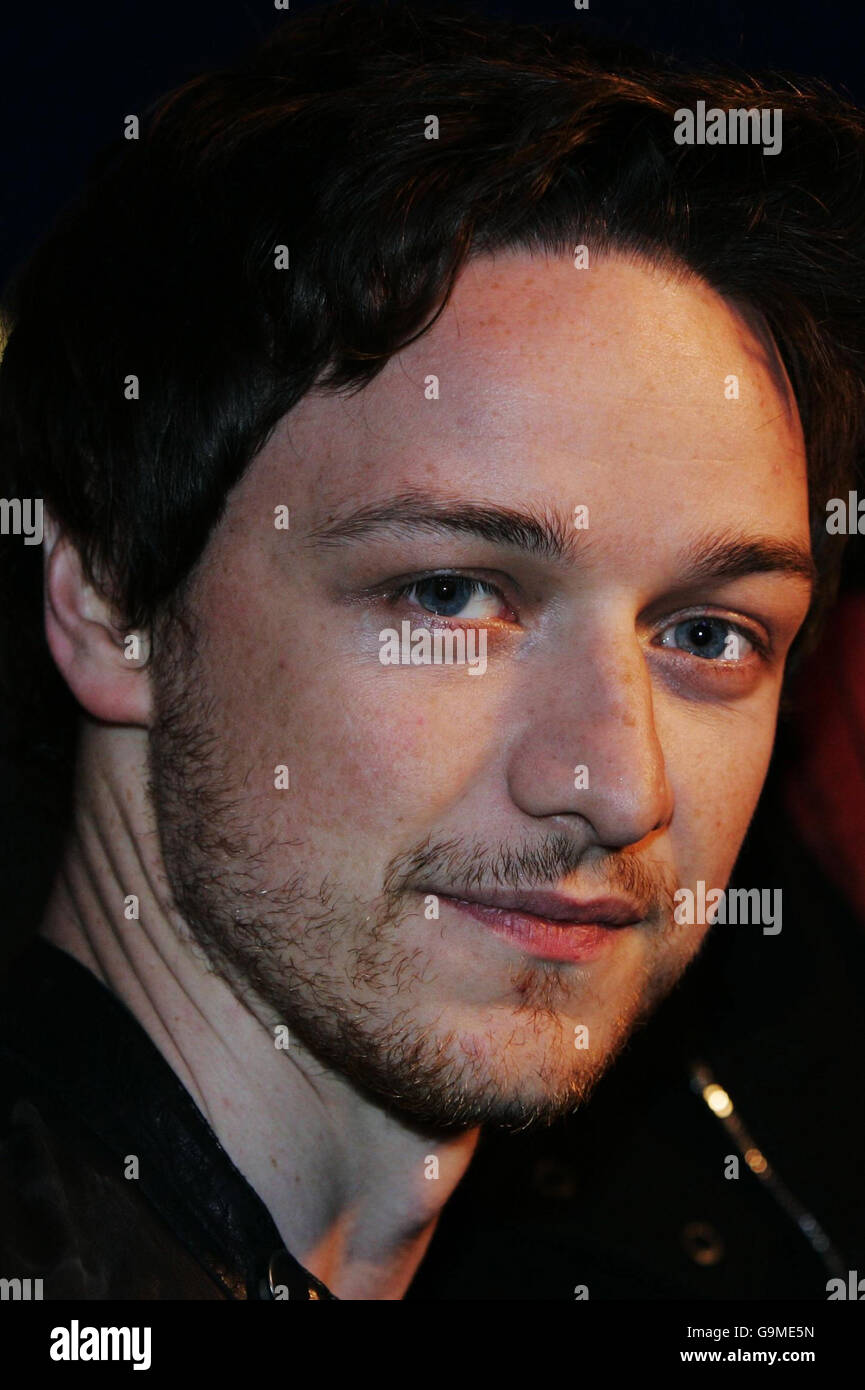 Scottish actor James McEvoy attends a gala screening of the film The Last King of Scotland at the Cineworld in Glasgow. Stock Photo