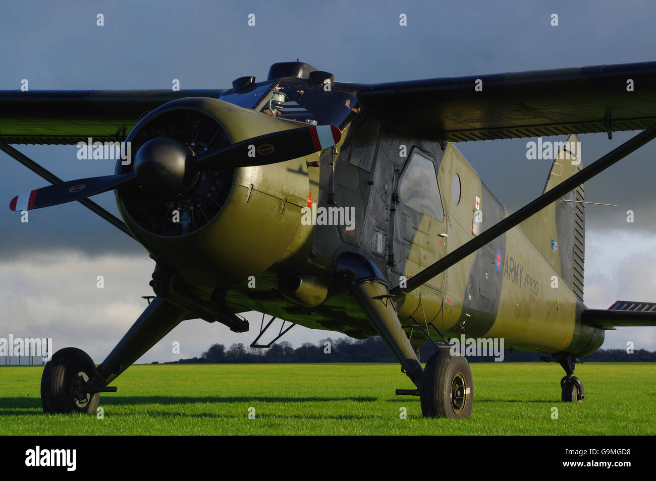De Havilland Canada,  Beaver,  XP820, G-CICP, Army Air Corps, Middle Wallop, England, United Kingdom. Stock Photo