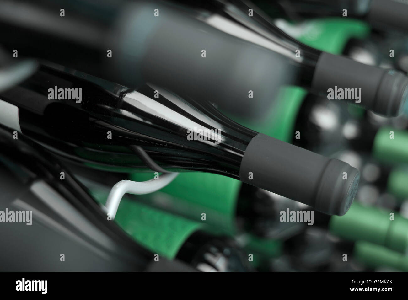 Wine taster showing wine bottles with copyspace Stock Photo Alamy