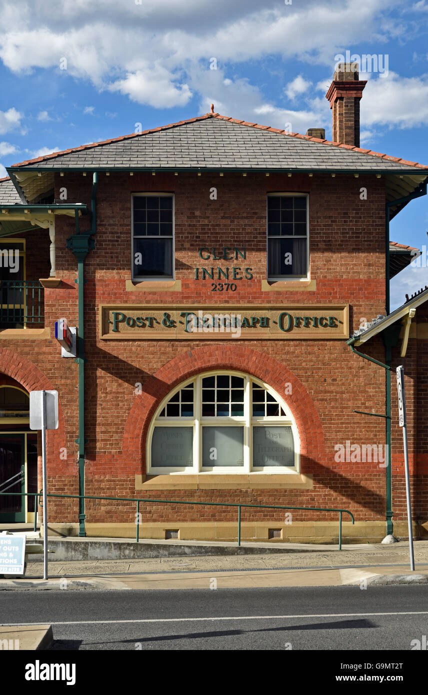 glen innes post and telegraph office side elevation Stock Photo Alamy