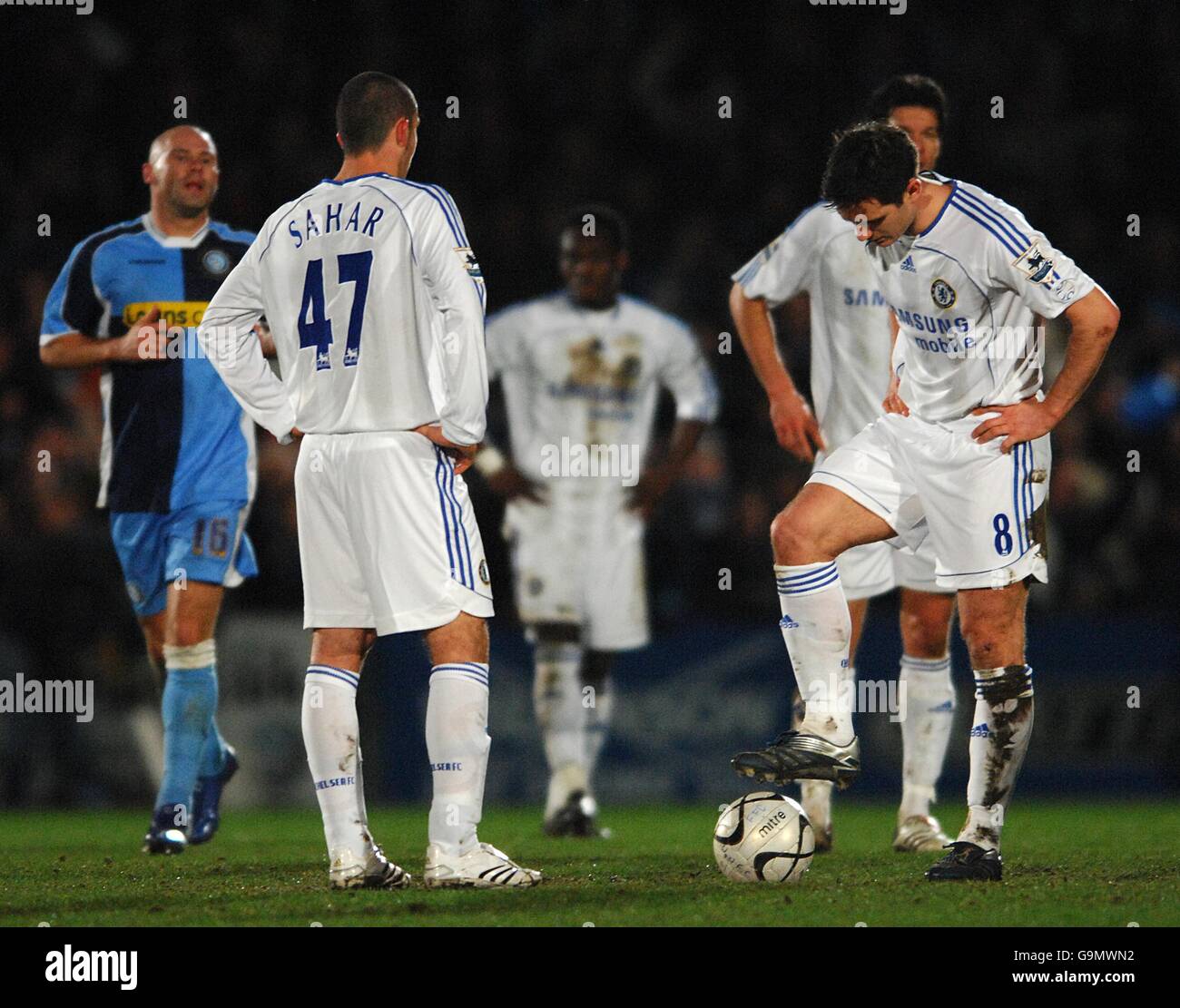 Soccer - Carling Cup - Semi Final - Wycombe Wanderers v Chelsea - Causeway Stadium Stock Photo