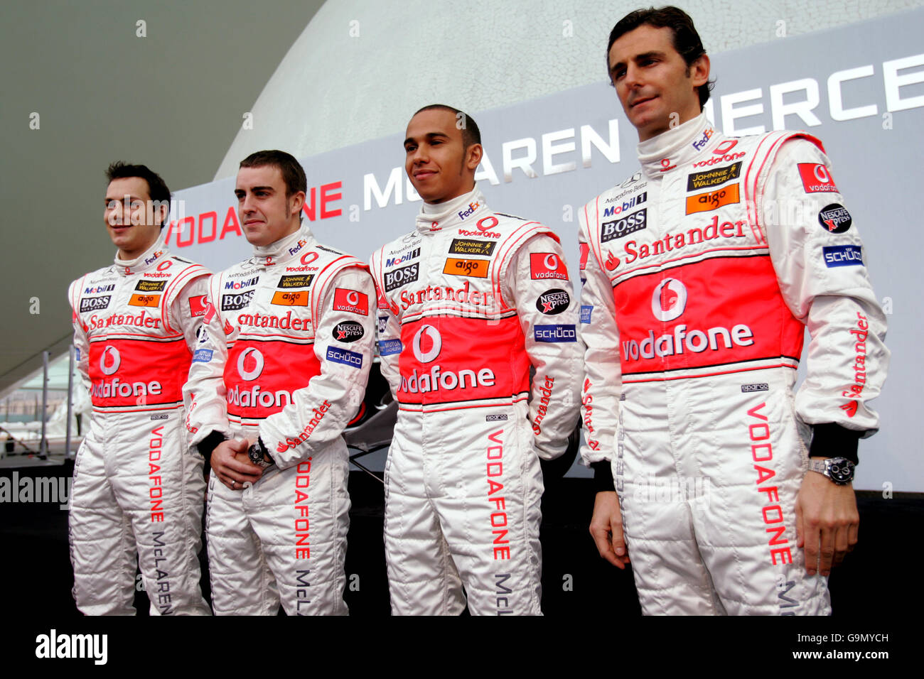 Formula One - Vodafone McLaren Mercedes MP4/22 Launch - Valencia Stock Photo