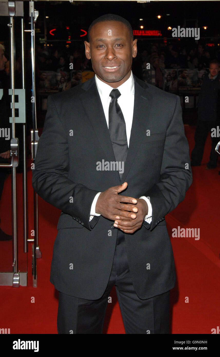 David Harewood arrives for the European premiere of Blood Diamond at the Odeon Leicester Square in central London. Stock Photo