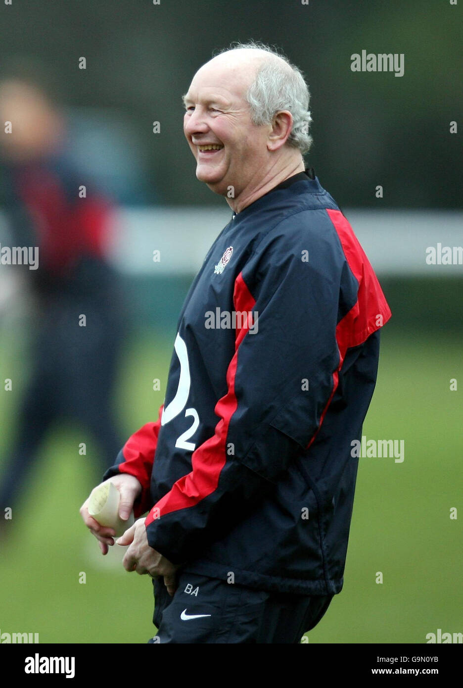 England coach brian during training session at bath university hi-res ...