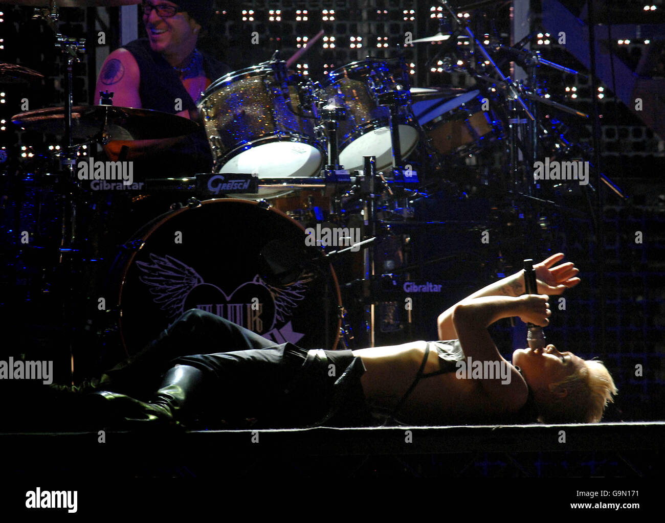 Pink Live In Concert At Wembley Arena London Stock Photo Alamy