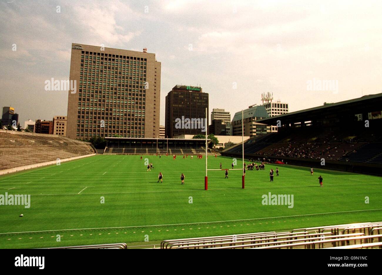 Rugby Union Wales Training at Prince Chichibu memorial Stadium, Tokyo