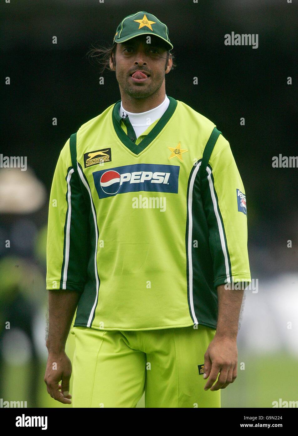 Cricket - NatWest One Day International Series - England v Pakistan - Lord's. Shoaib Akhtar, Pakistan Stock Photo