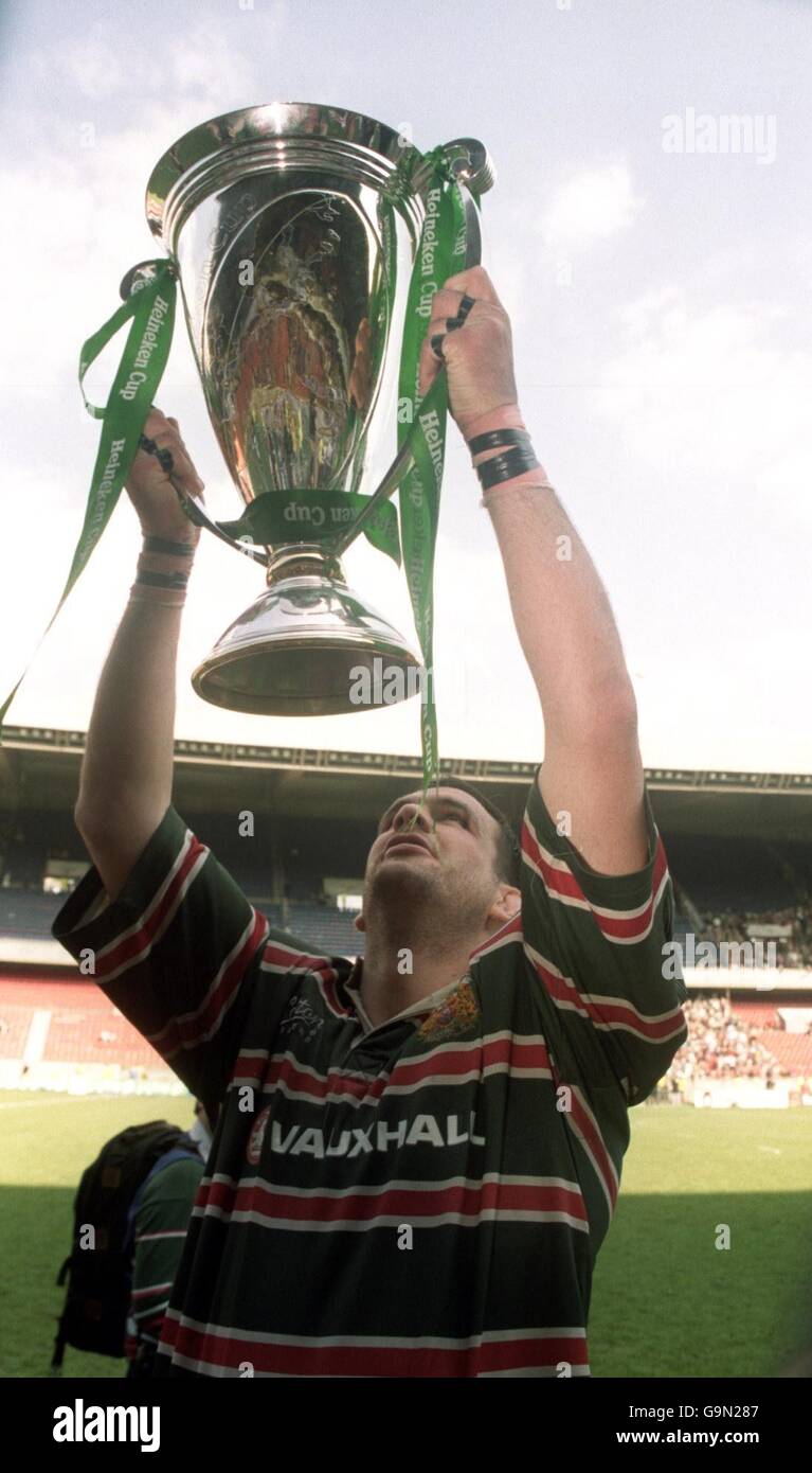 Photo Rugby Vintage - Martin Johnson (Leicester Tigers) En Action - Années 90
