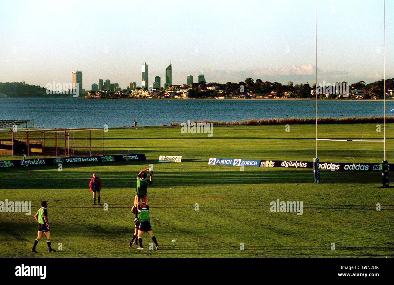 British Lions Tour 2001 Training in Perth Stock Photo Alamy