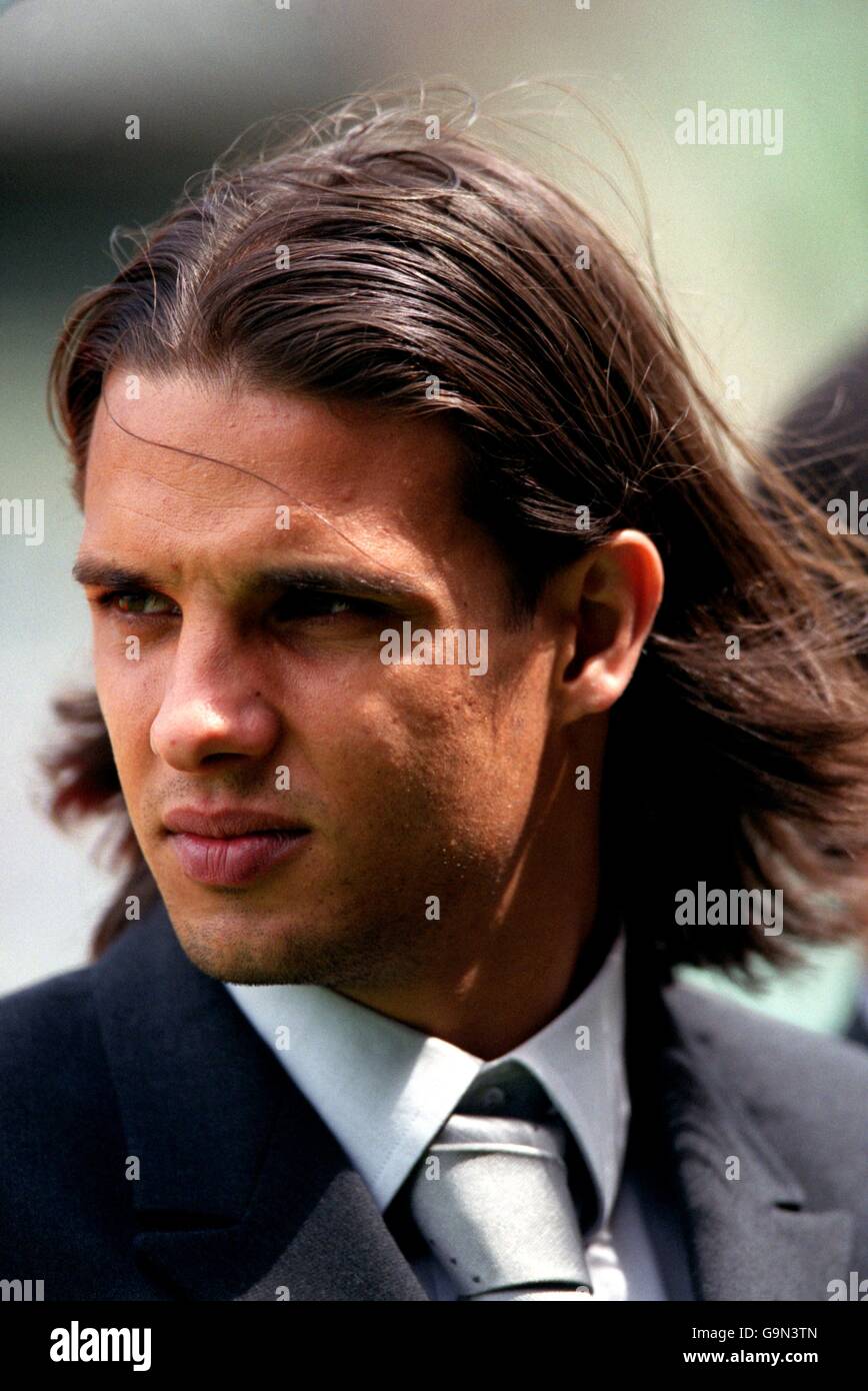 Soccer - World Cup 2002 Qualifier - Group Two - Ireland v Portugal. Nuno Gomes, Portugal Stock Photo