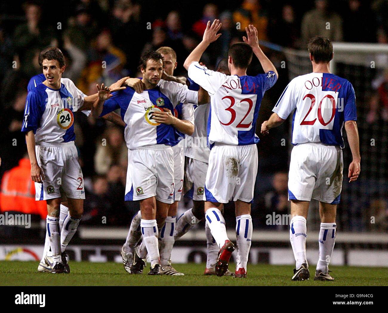 Soccer - UEFA Cup - Group A - Blackburn Rovers v AS Nancy - Ewood Park Stock Photo