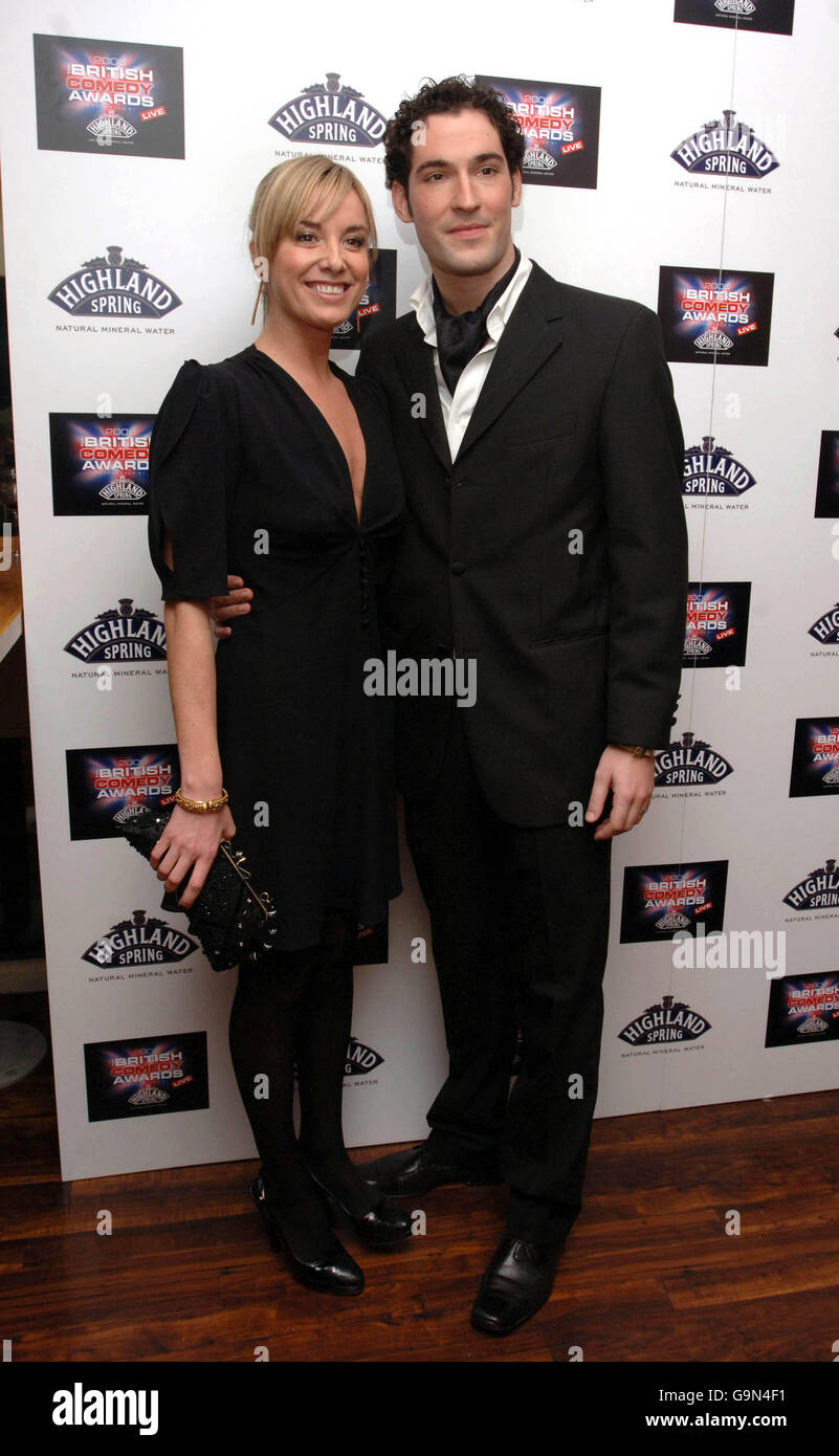 Tamsin Outhwaite and husband Tom Ellis arrive for the British Comedy Awards 2006 at the London Studios in south London. Stock Photo