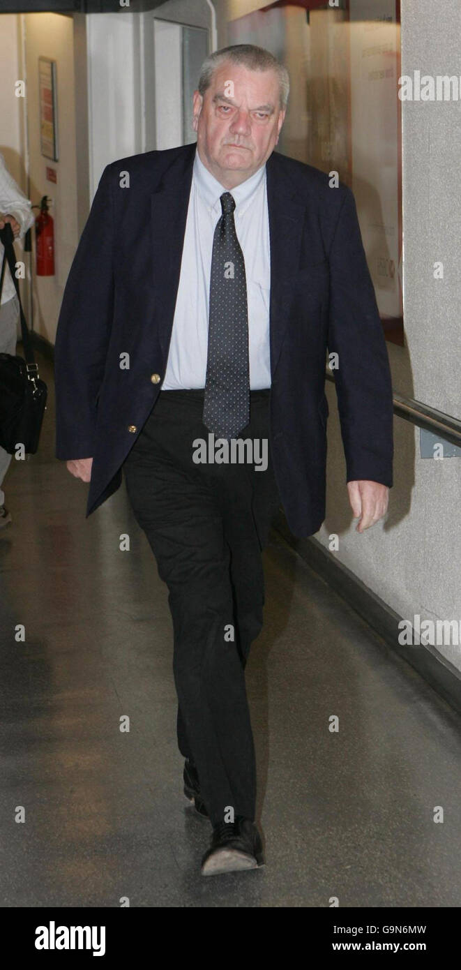 David Irving returns to UK Stock Photo