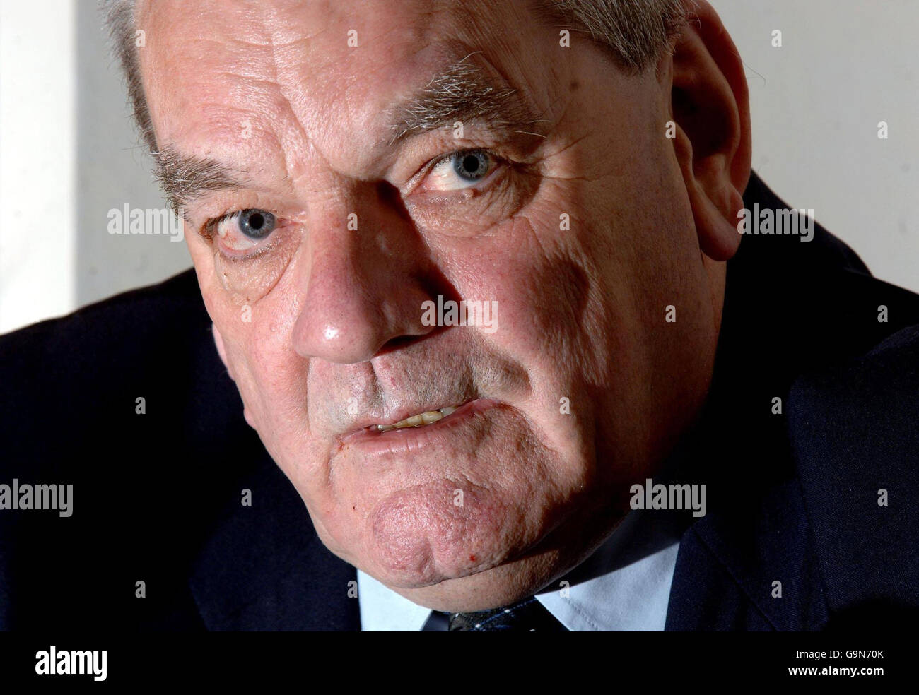 Historian David Irving speaks to the media during a press conference at a central London hotel. Stock Photo