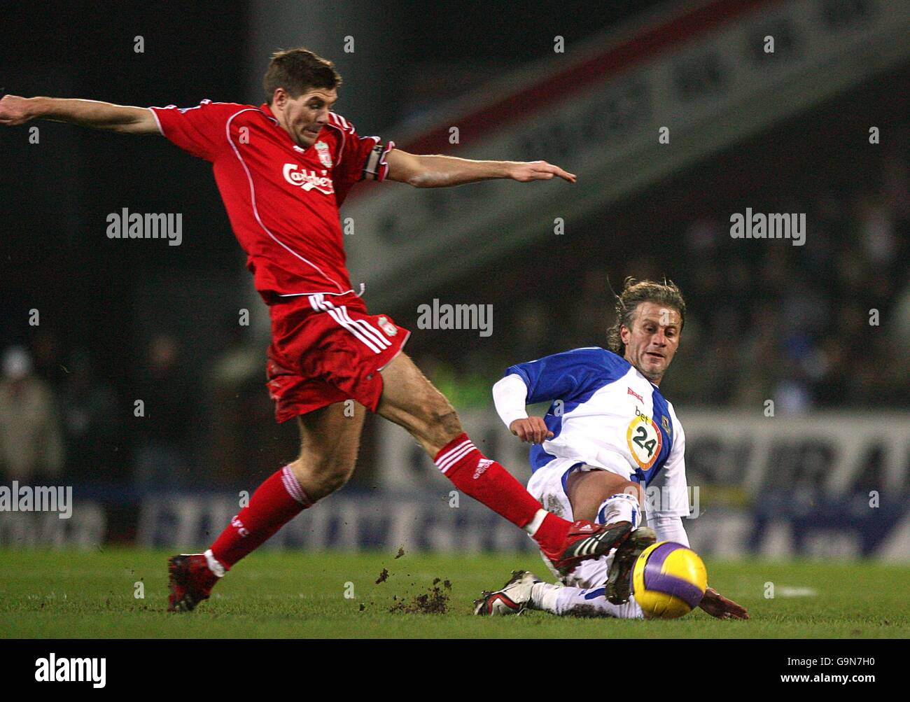 Soccer - FA Barclays Premiership - Blackburn Rovers v Liverpool - Ewood Park Stock Photo