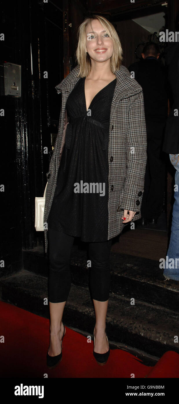 Ali Bastian arriving for the Gene Simmons VIP party, at Kabaret Prophercy in Soho, London. Stock Photo