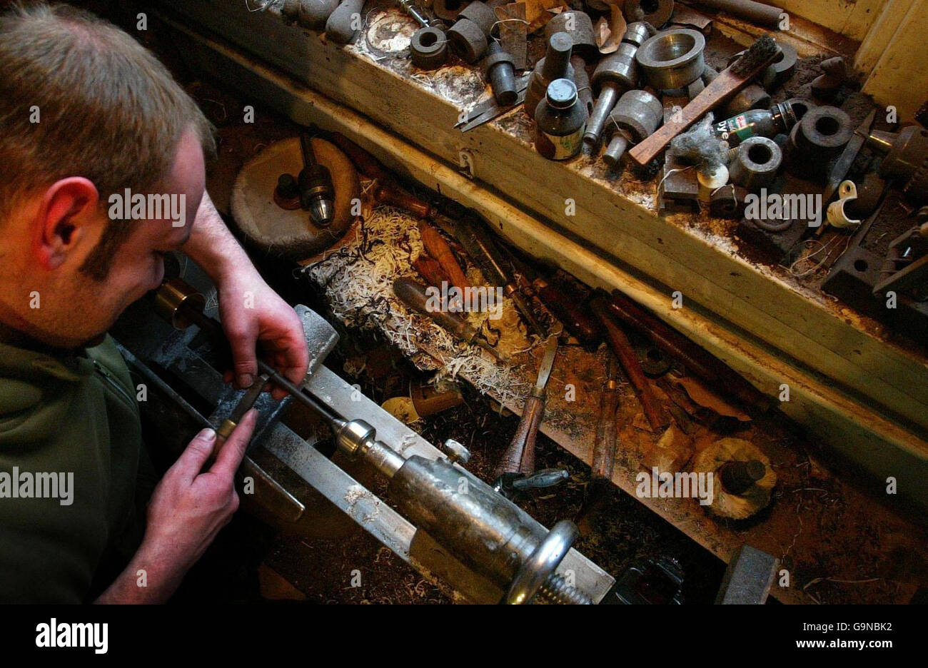 The Bagpipes Galore shop Edinburgh Stock Photo Alamy