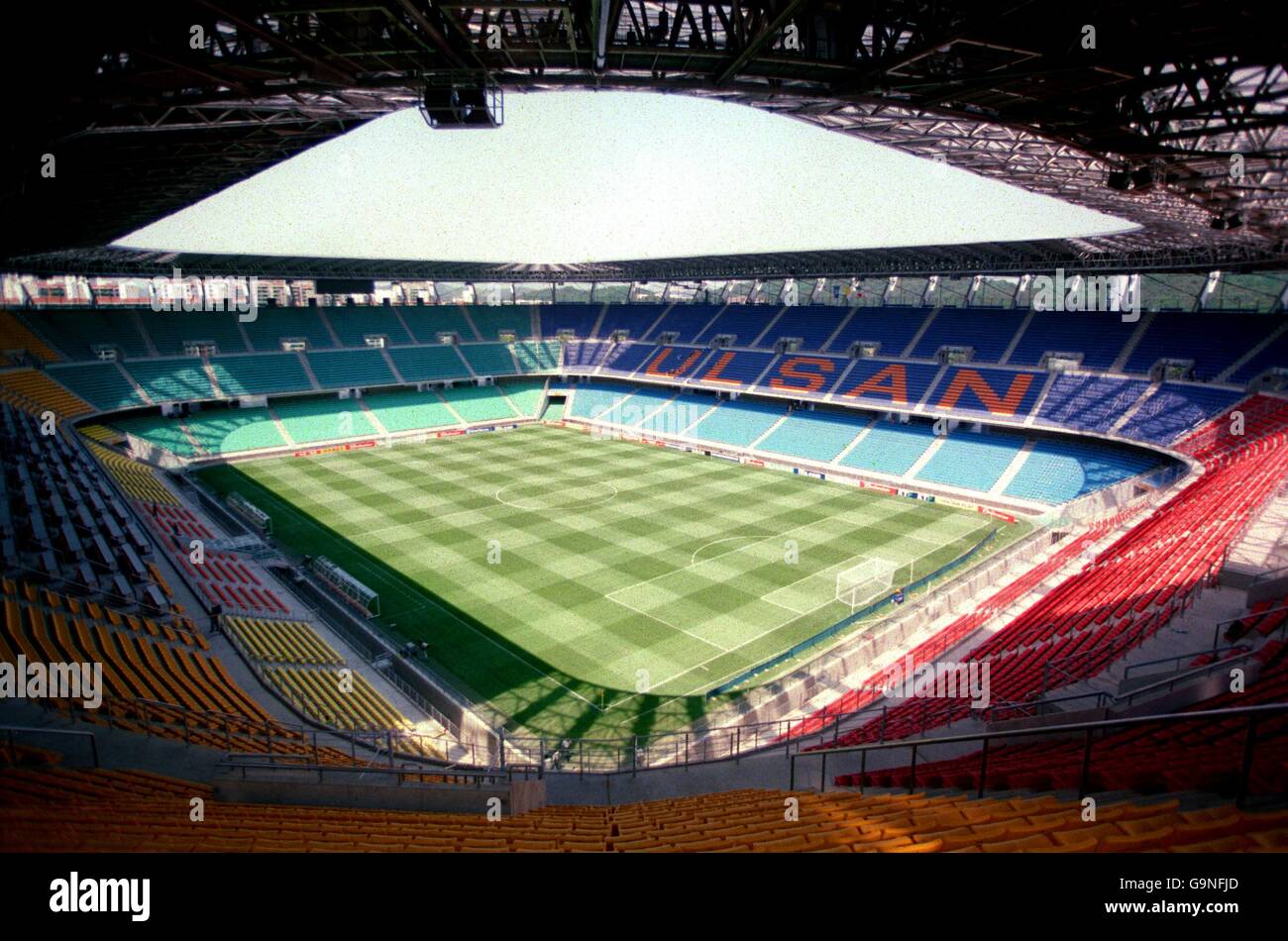 Soccer - FIFA World Cup 2002 - Korean Stadia - Ulsan. General view of the Munsu Stadium, Ulsan Stock Photo