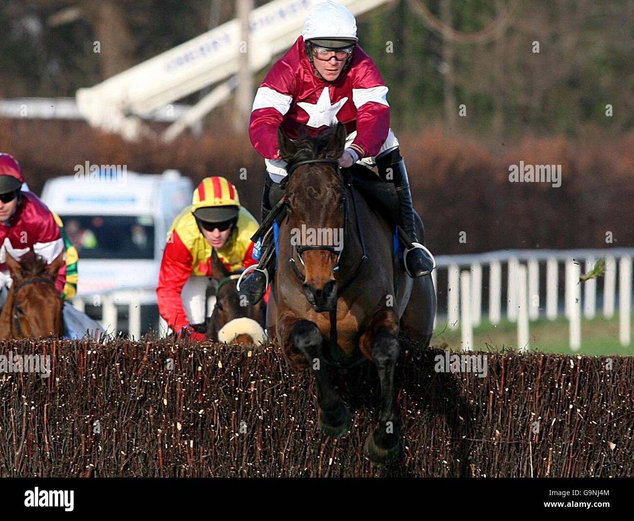 Racing Leopardstown Stock Photo Alamy