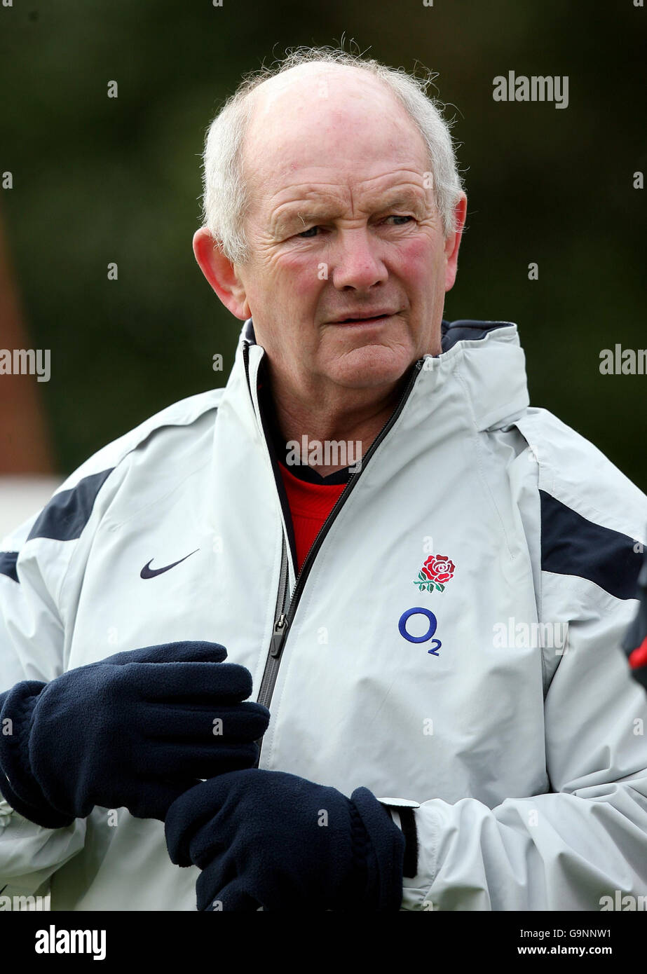 England coach brian during training session at bath university hi-res ...