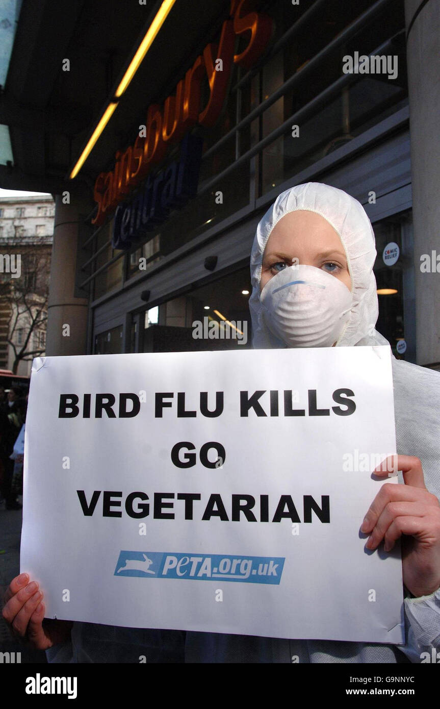 Bird Flu protest Stock Photo - Alamy