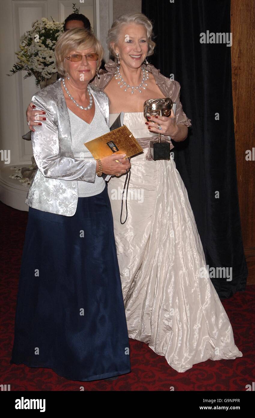 Dame Helen Mirren Right And Her Sister Attend The Official Baftas Afterparty At The Grosvenor