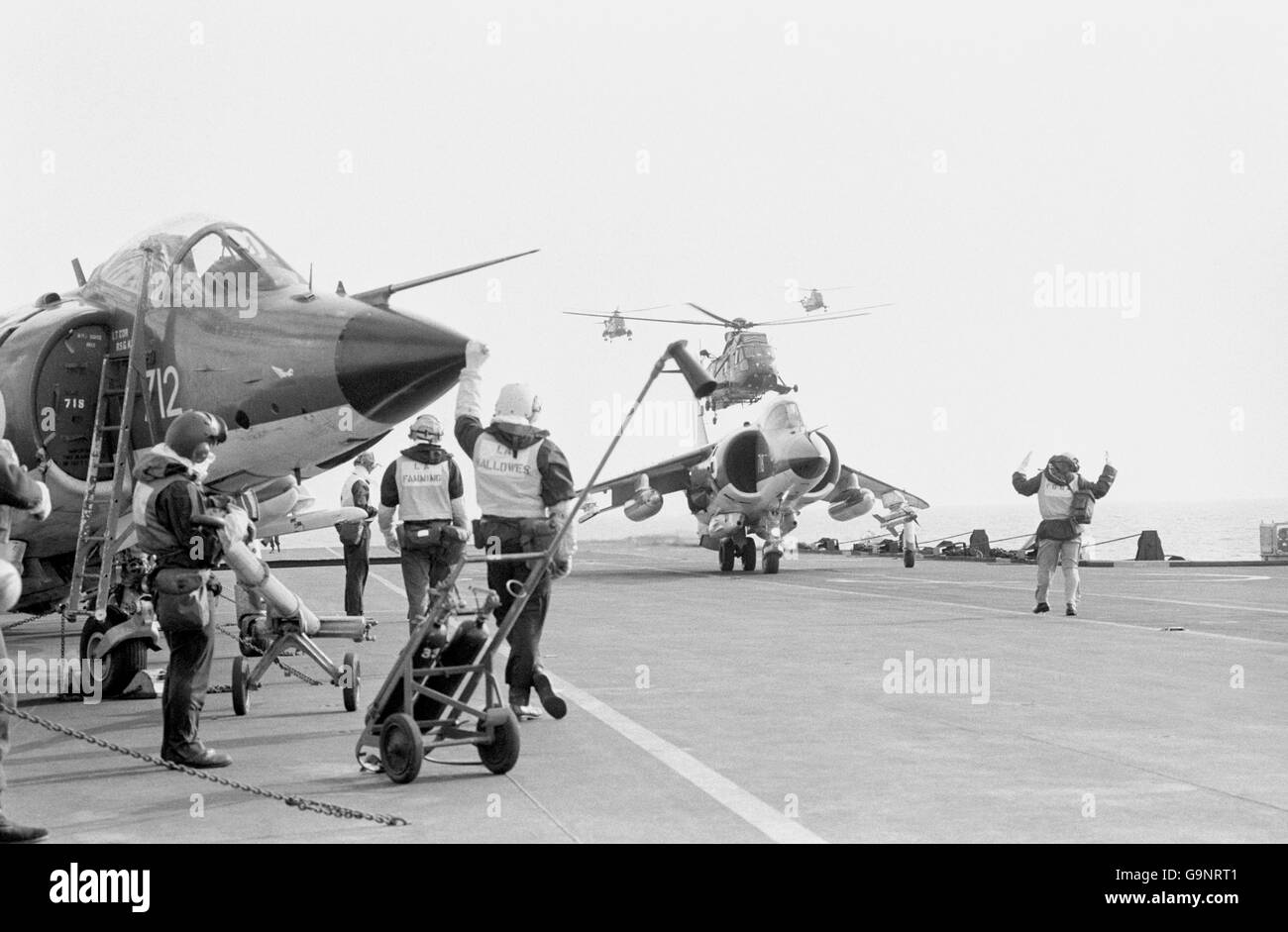 Falklands War - Sea Harriers Stock Photo