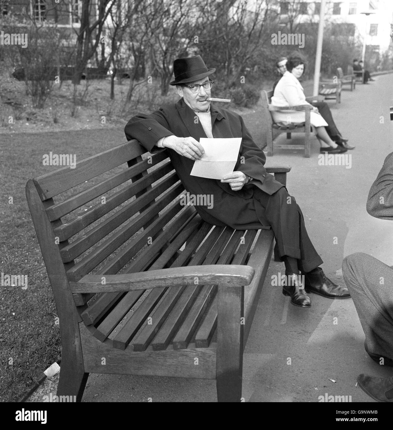 Entertainment - Groucho Marx - Embankment Gardens, London Stock Photo