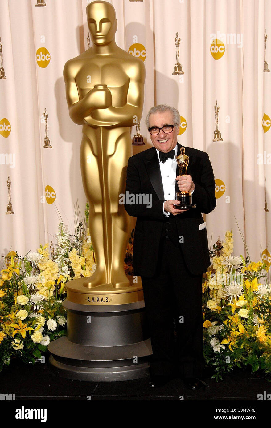 Martin Scorsese with the award for Best Director (for The Departed ...