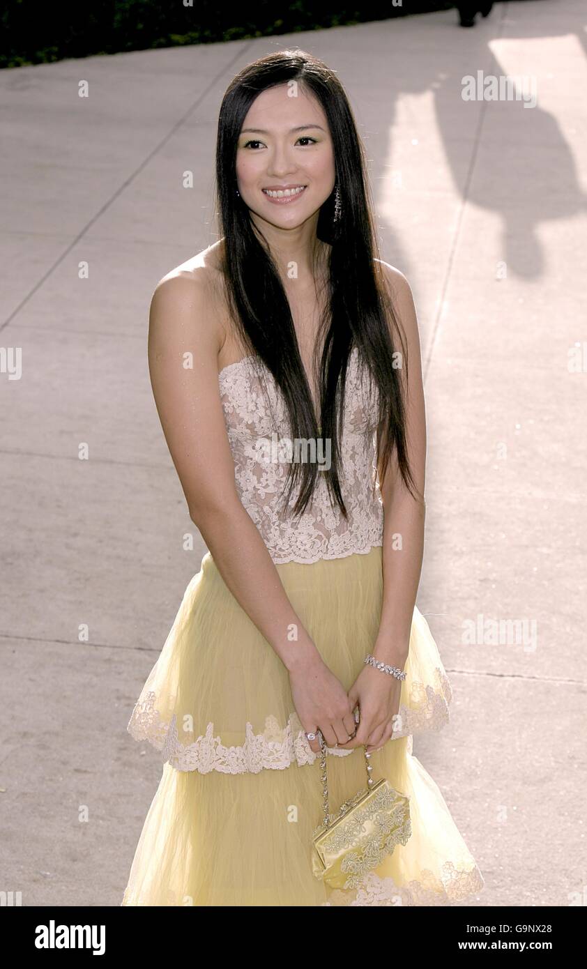 Ziyi Zhang arrives for the annual Vanity Fair Party at Mortons Restaurant, Los Angeles. Stock Photo