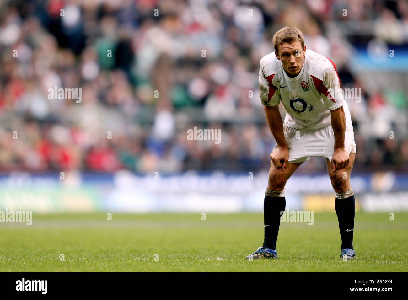 Rugby Union - RBS 6 Nations Championship 2007 - England v Italy - Twickenham. Jonny Wilkinson, England Stock Photo