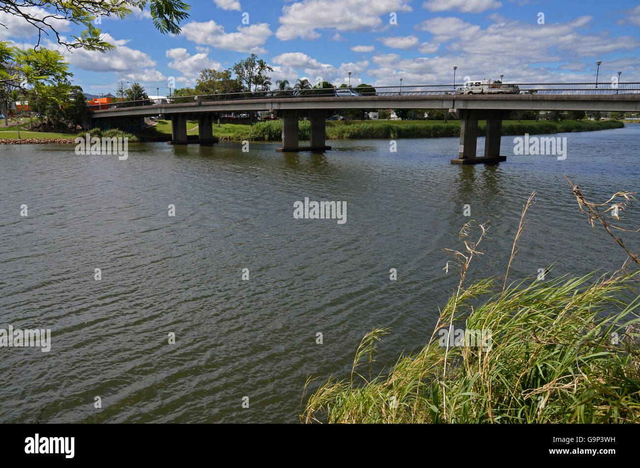 road bridge over the tweed river at murwillumbah, nsw, new south wales