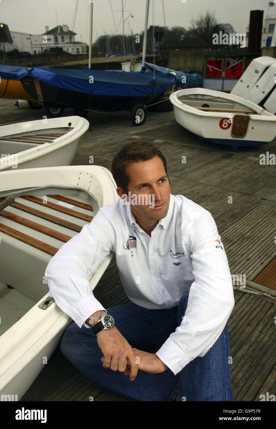 Sailing Ben Ainslie Lymington Stock Photo Alamy