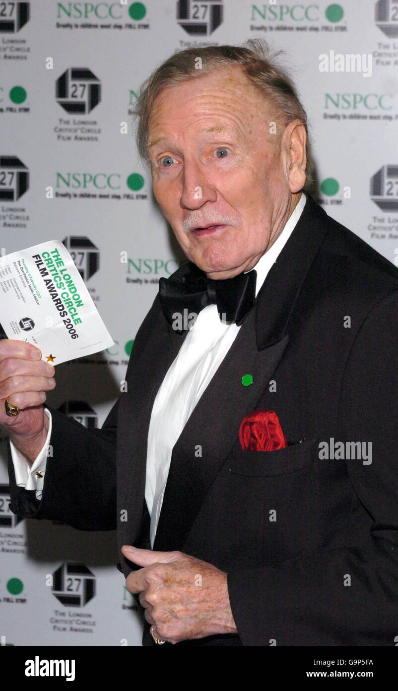 Awards of the London Film Critics Circle - London. Leslie Phillips at the 27th London Film Critics Circle Awards at the Dorchester Hotel in central London. Stock Photo