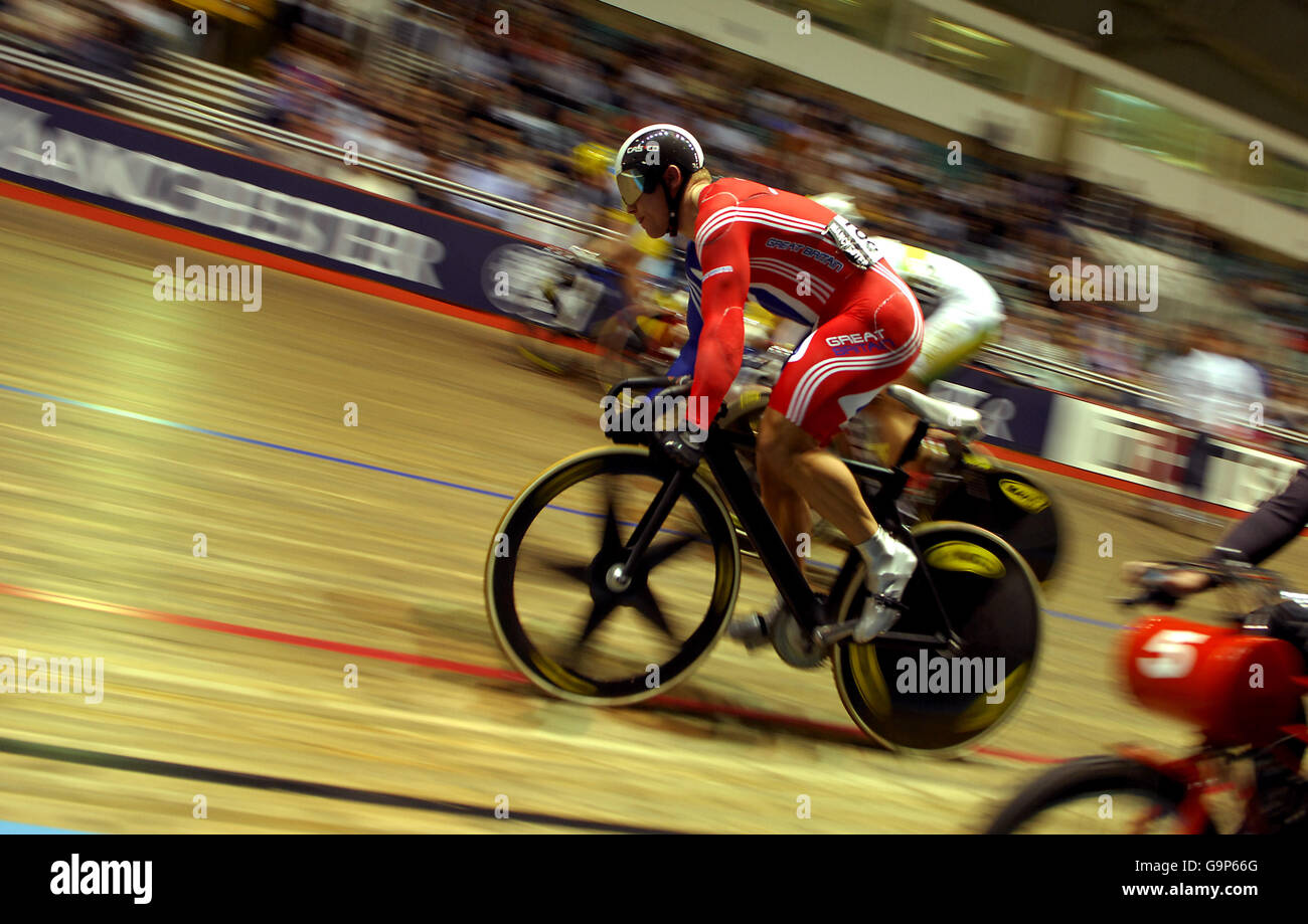 Cycling UCI Track Cycling World Cup 2007 Manchester Velodrome Stock