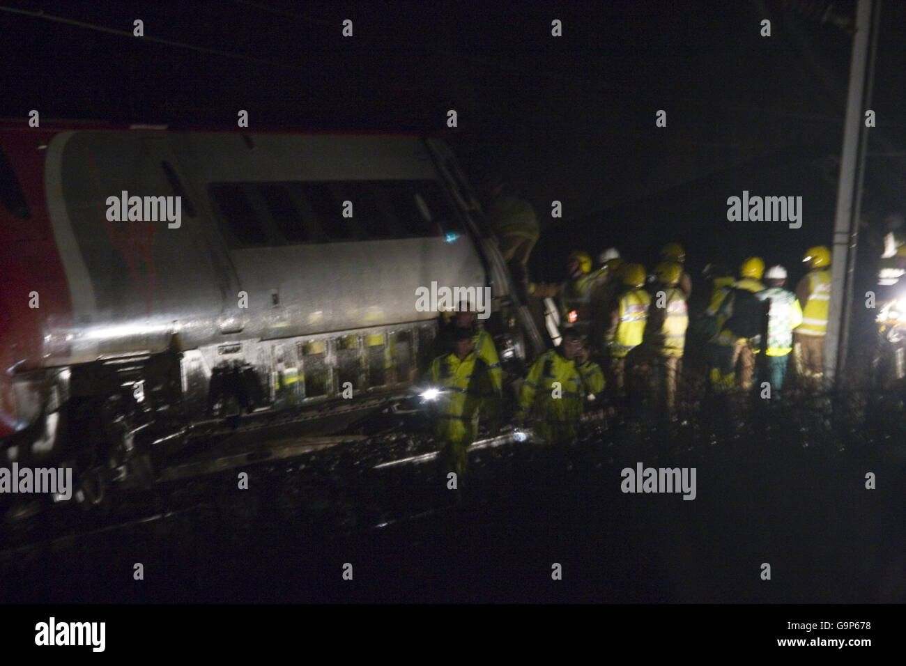 Emergency Services At A Derailed Virgin Pendolino Train Near Grayrigg Emergency Services At A Derailed Virgin Pendolino Train Near Grayrigg