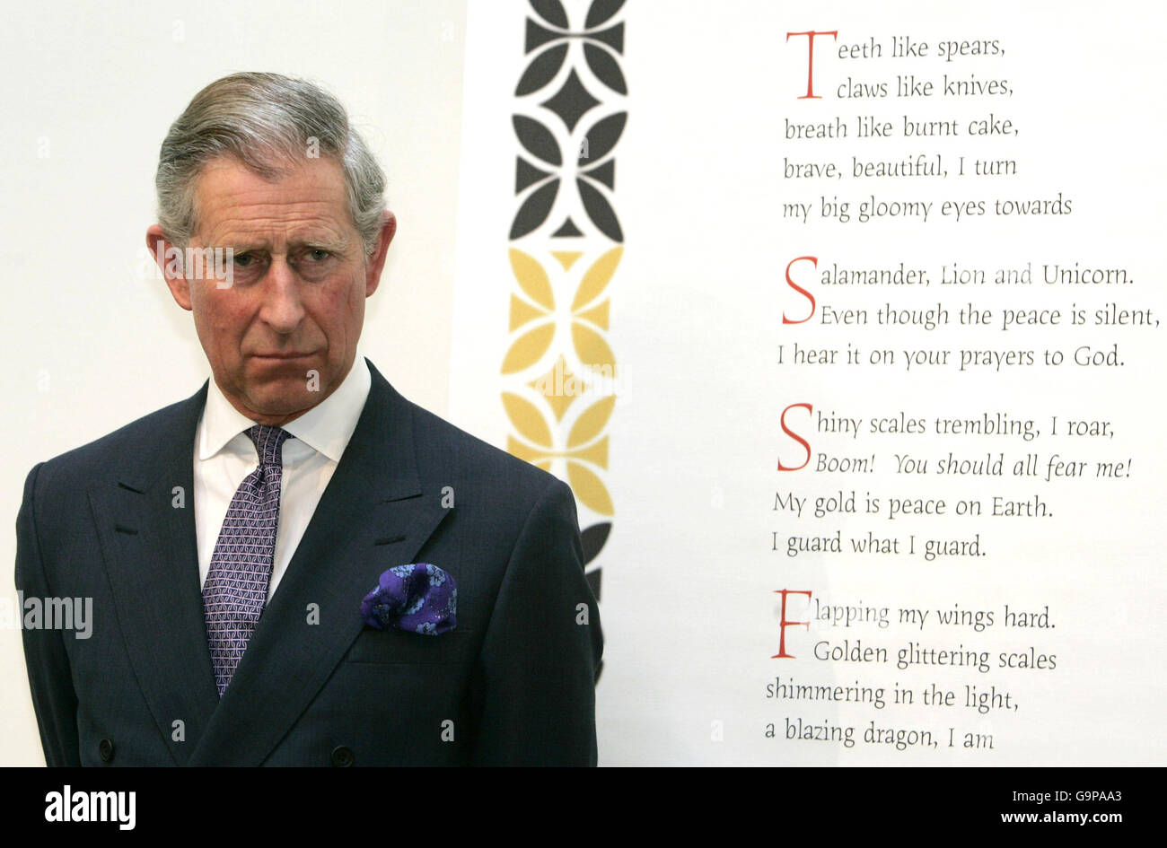 Prince Charles visits Hampton Court Palace Stock Photo
