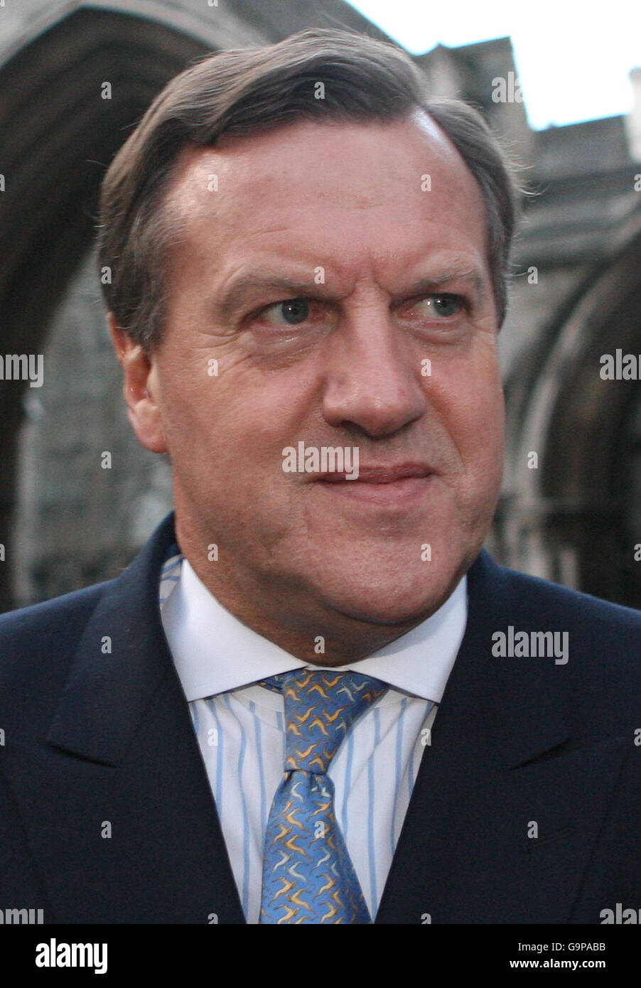 John Charman, who was today in court attempting to claw back from his former wife, Beverley Charman, more than half the biggest divorce award in British legal history, leaves the High Court in London. Stock Photo