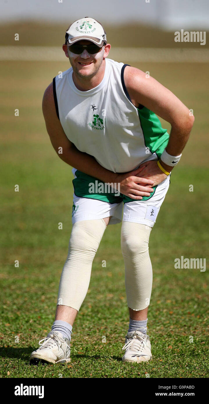 Cricket - ICC Cricket World Cup 2007 - Ireland practice session - St Mary's College Grounds - Trinidad Stock Photo