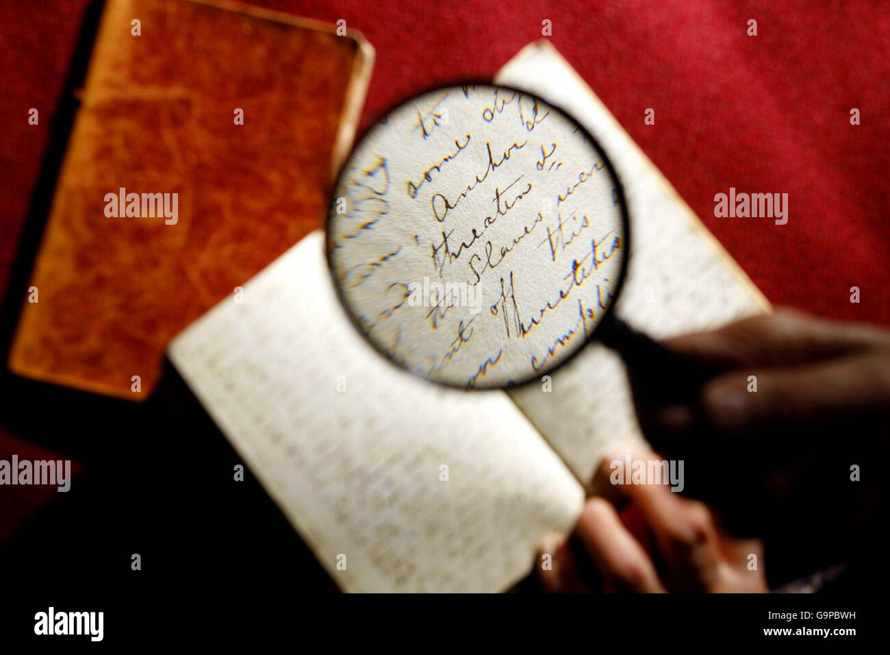 Slave diary goes on display Stock Photo Alamy