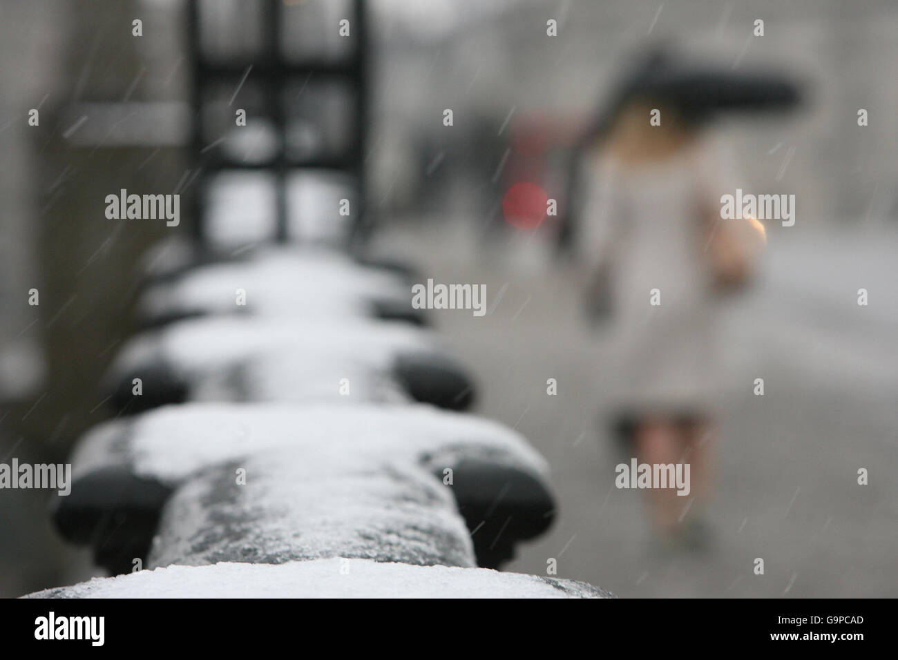 Heavy snowfall across the UK Stock Photo - Alamy
