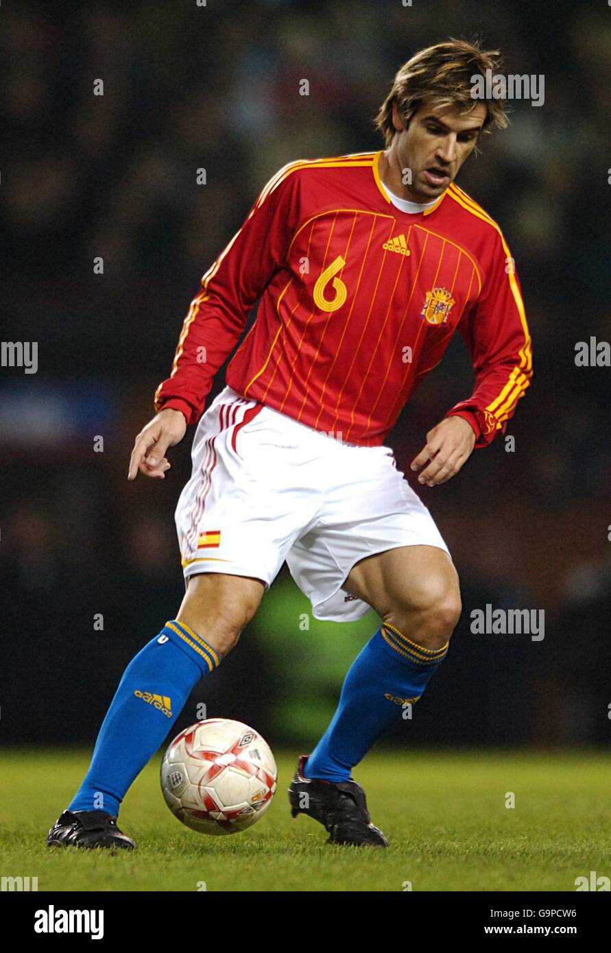 Soccer - International Friendly - England v Spain - Old Trafford. David Albelda, Spain Stock Photo