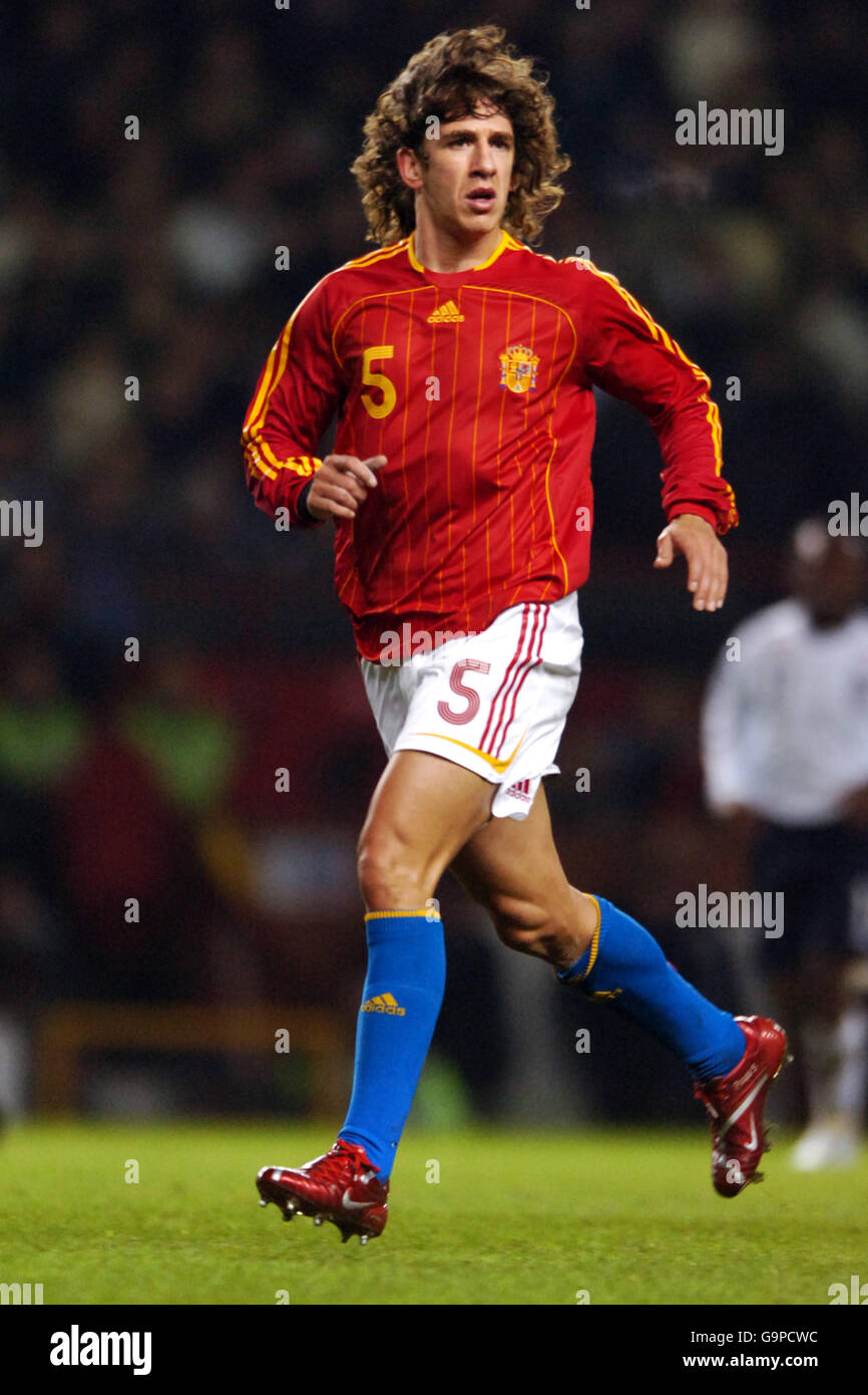 Soccer - International Friendly - England v Spain - Old Trafford. Carles Puyol, Spain Stock Photo