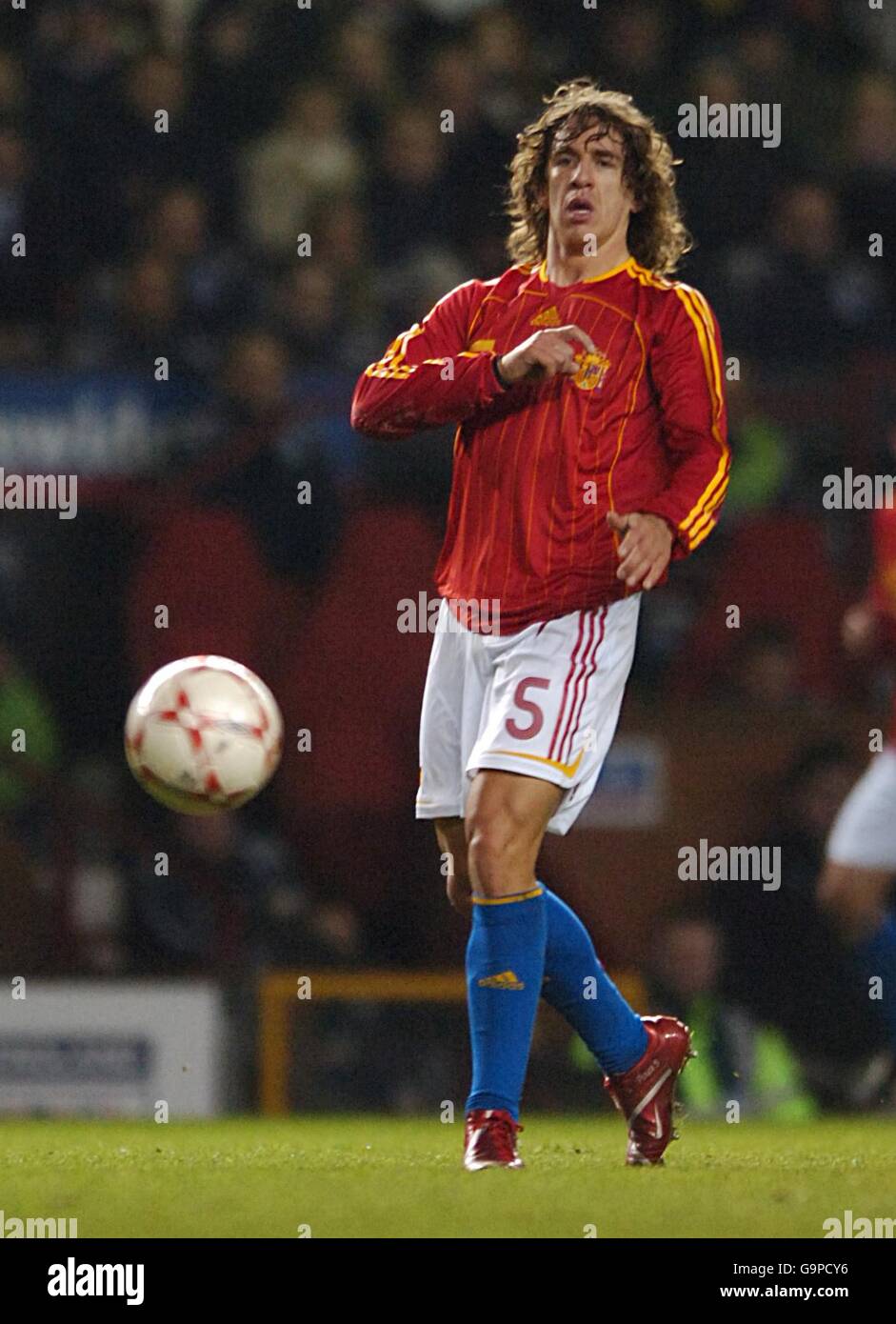 Soccer - International Friendly - England v Spain - Old Trafford. Carles Puyol, Spain Stock Photo