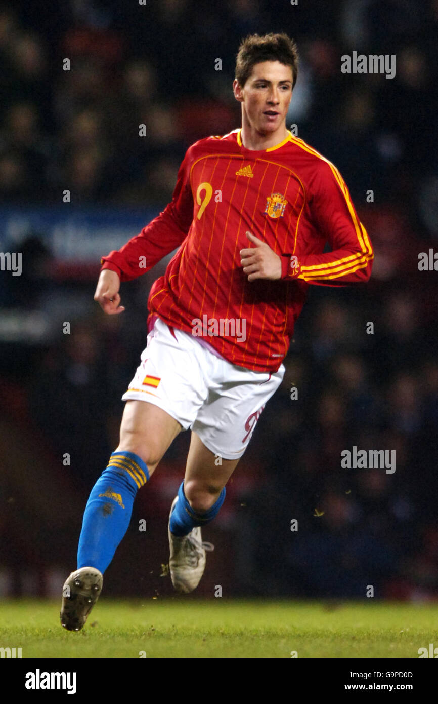 Soccer - International Friendly - England v Spain - Old Trafford. Fernando Torres, Spain Stock Photo