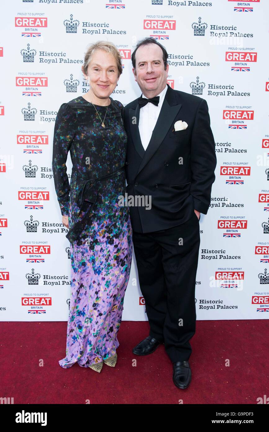 Justine Picardie and Philip Astor attend Historic Royal Palaces